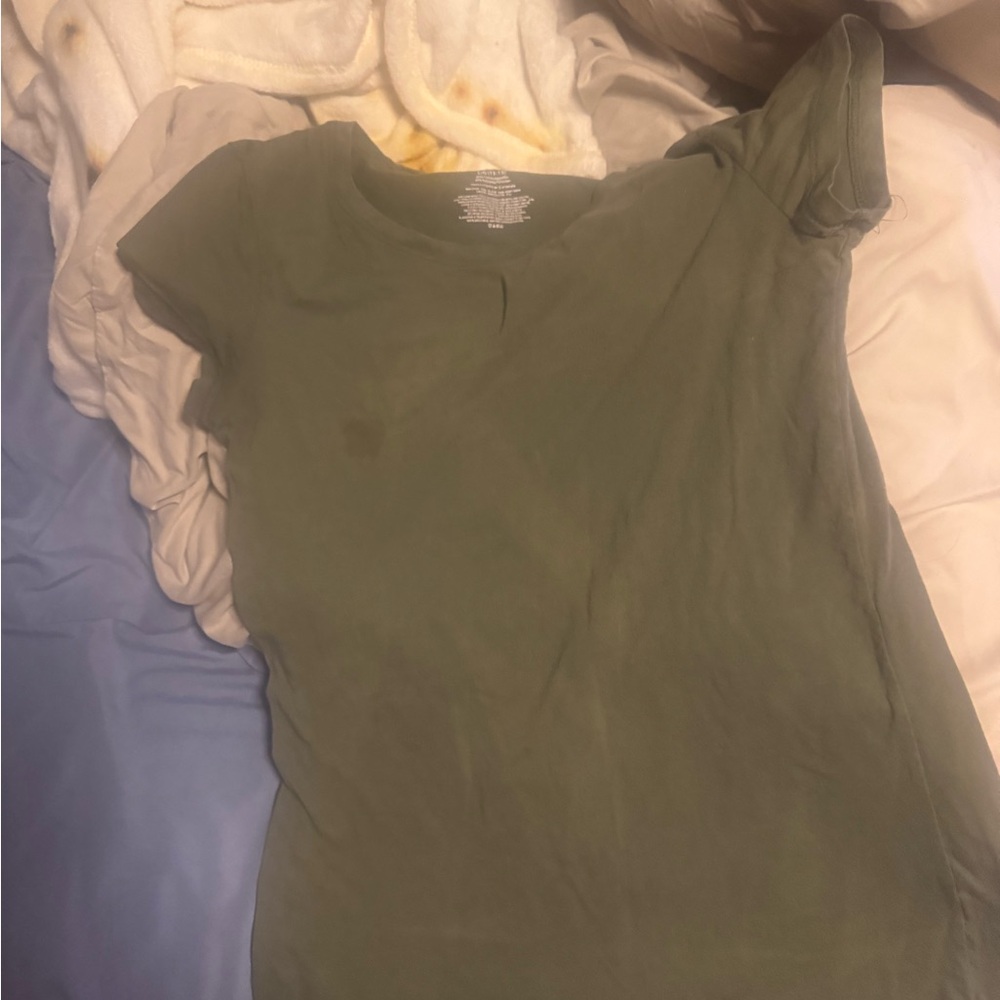 adidas Olive Green Women's Short Sleeve Tee